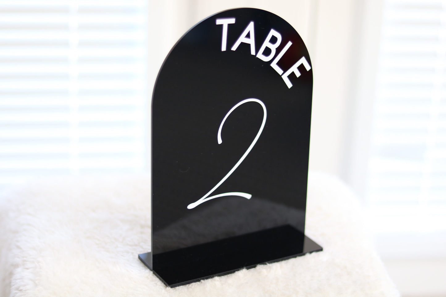 Acrylic Table Numbers (Arch)