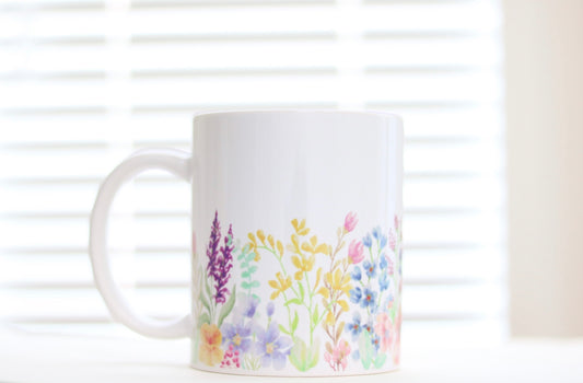 Mug (Wildflower Design) 12oz