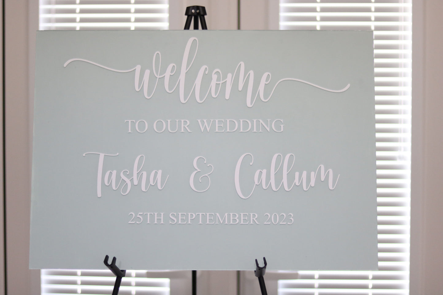 Wedding Welcome Sign (A2 Acrylic)