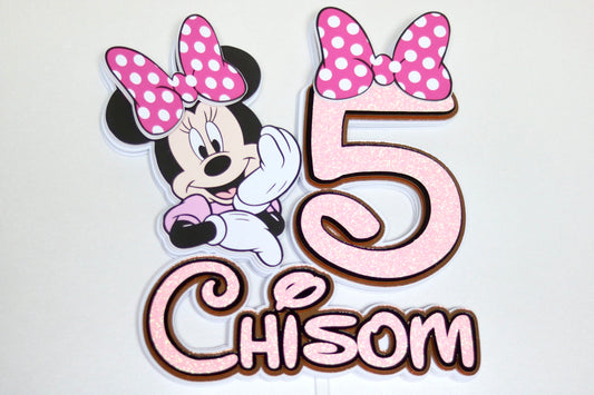 Minnie Mouse Inspired Cake Topper 3D