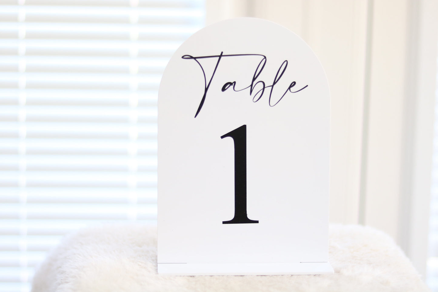 Acrylic Table Numbers (Arch)