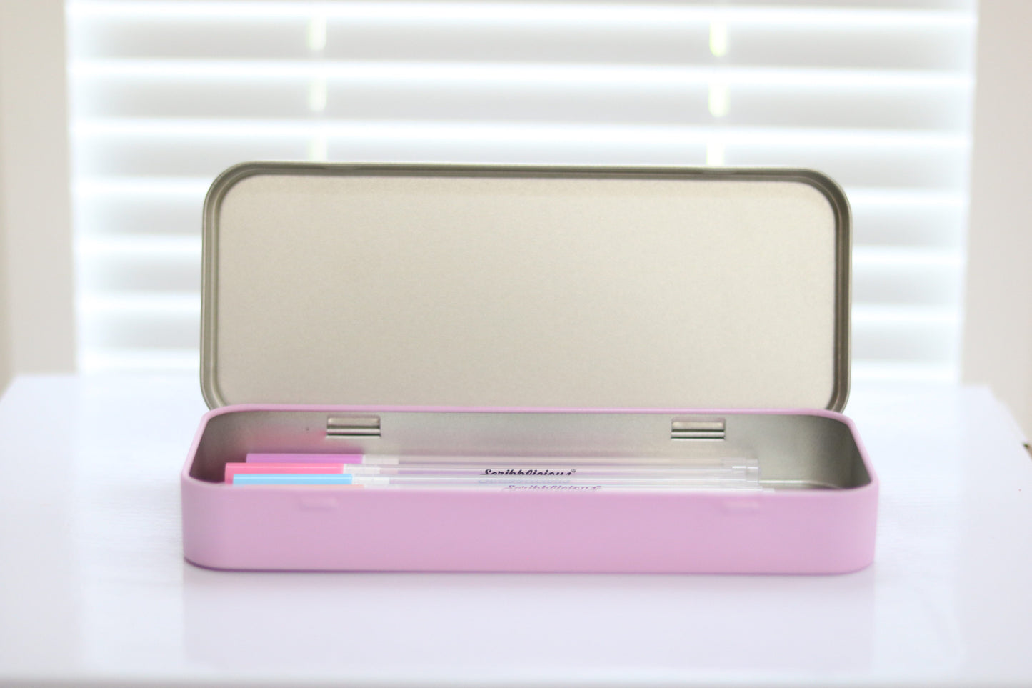 Personalised Pencil Case (Tin)- Pink