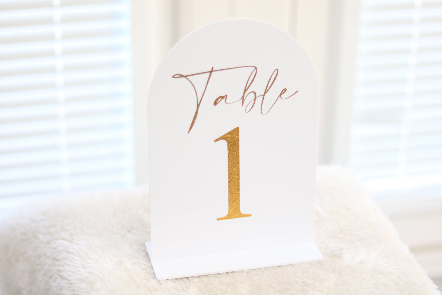 Acrylic Table Numbers (Arch)