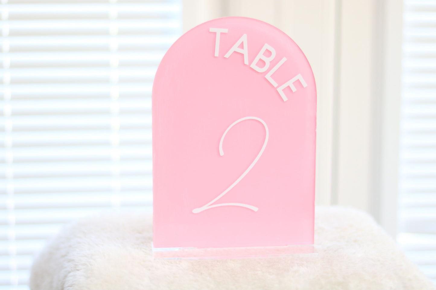 Acrylic Table Numbers (Arch)
