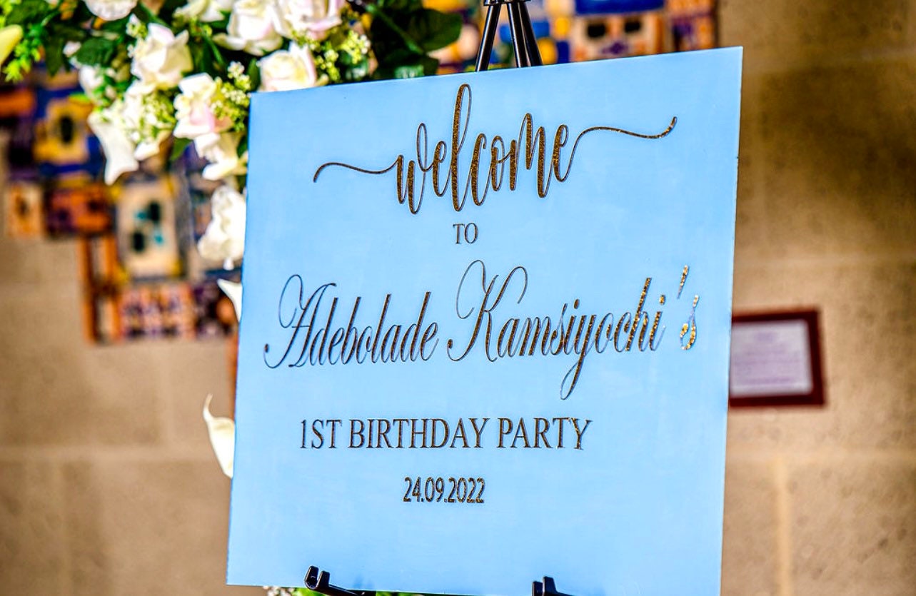 Acrylic Welcome Sign for Events (A2)