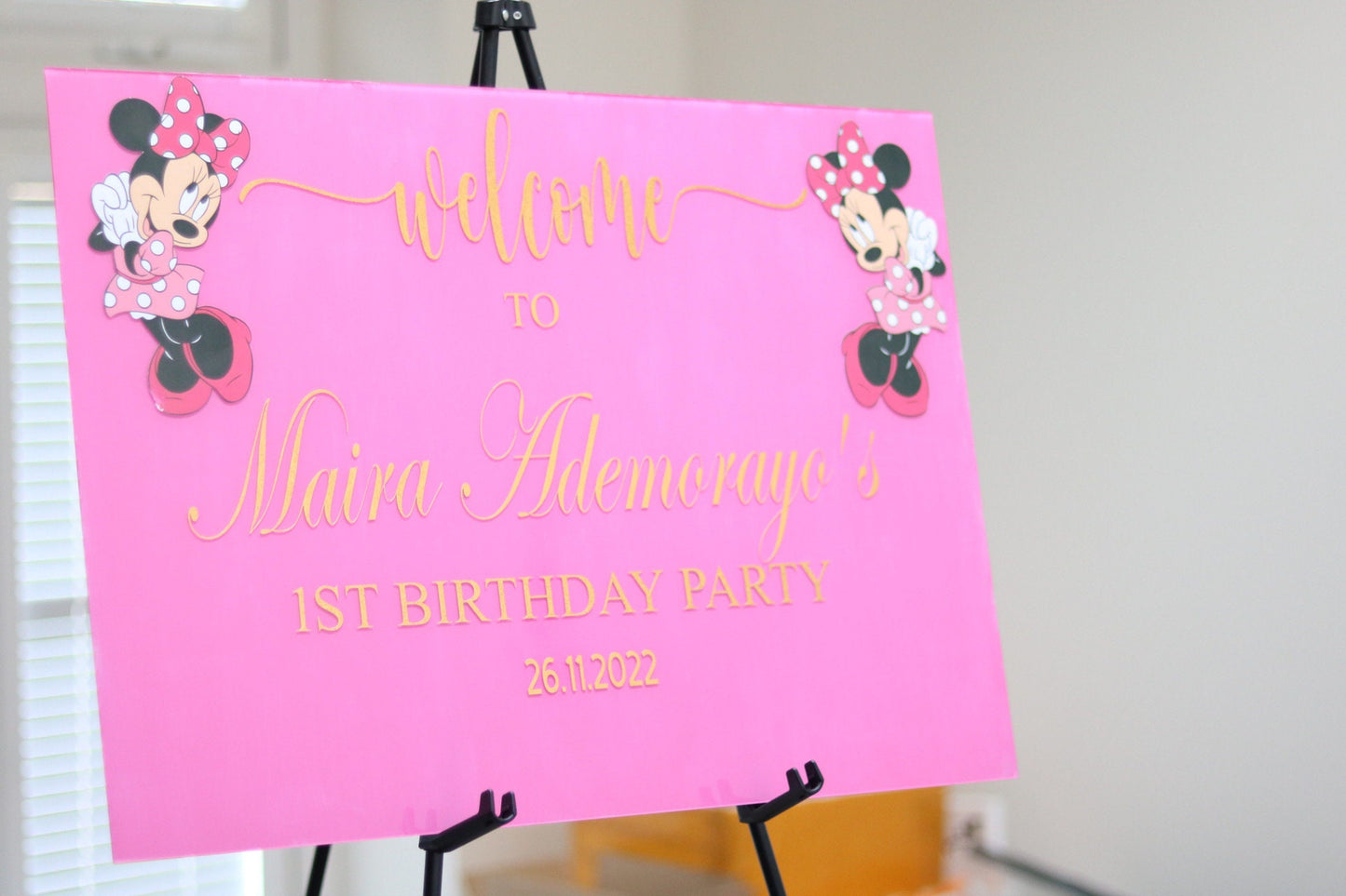 Acrylic Welcome Sign for Events (A3)