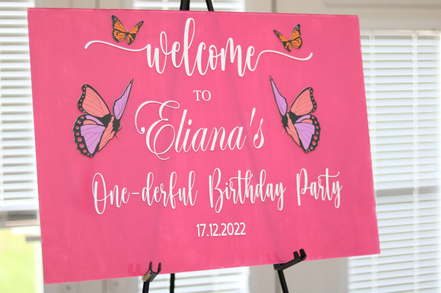 Acrylic Welcome Sign for Events (A3)