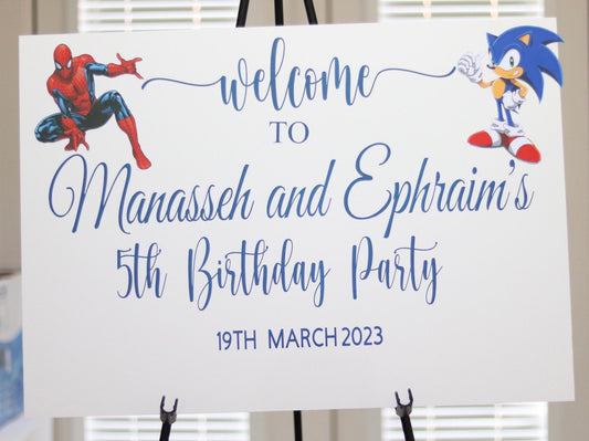 Acrylic Welcome Sign for Events (A2)