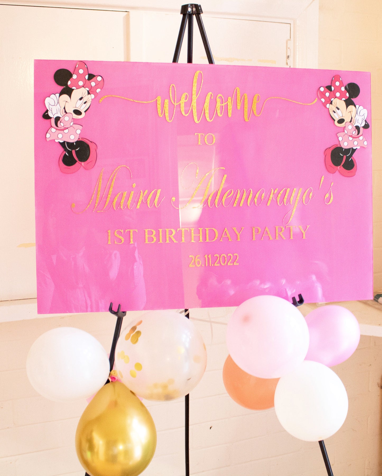 Acrylic Welcome Sign for Events (A2)