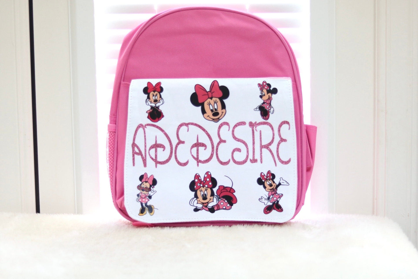 Minnie Mouse Inspired Backpack (Personalised)