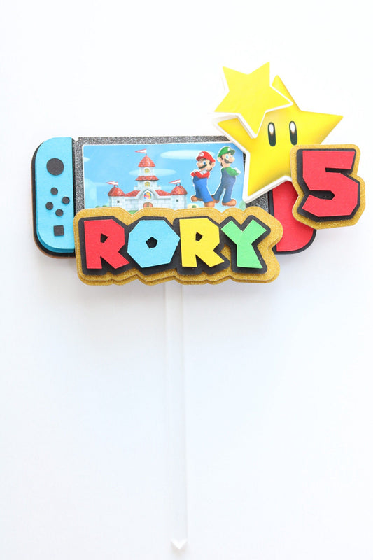 Nintendo Switch Cake Topper