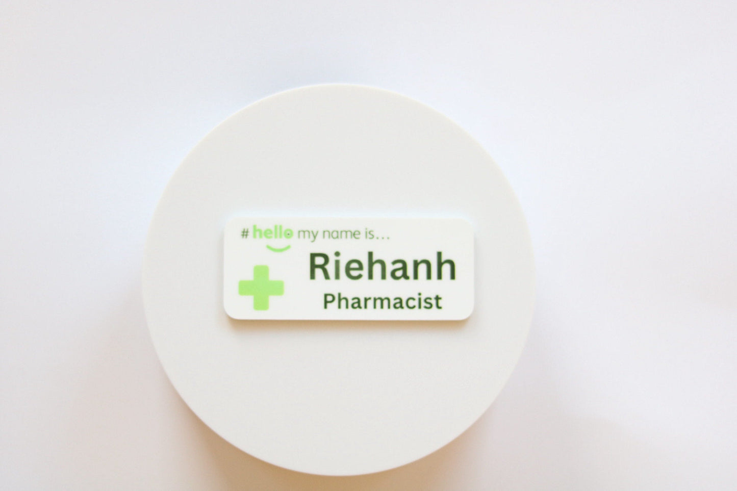 Pharmacist Name Badge (“Hello, My Name is”)- Fibreglass Reinforced Plastic (FRP)