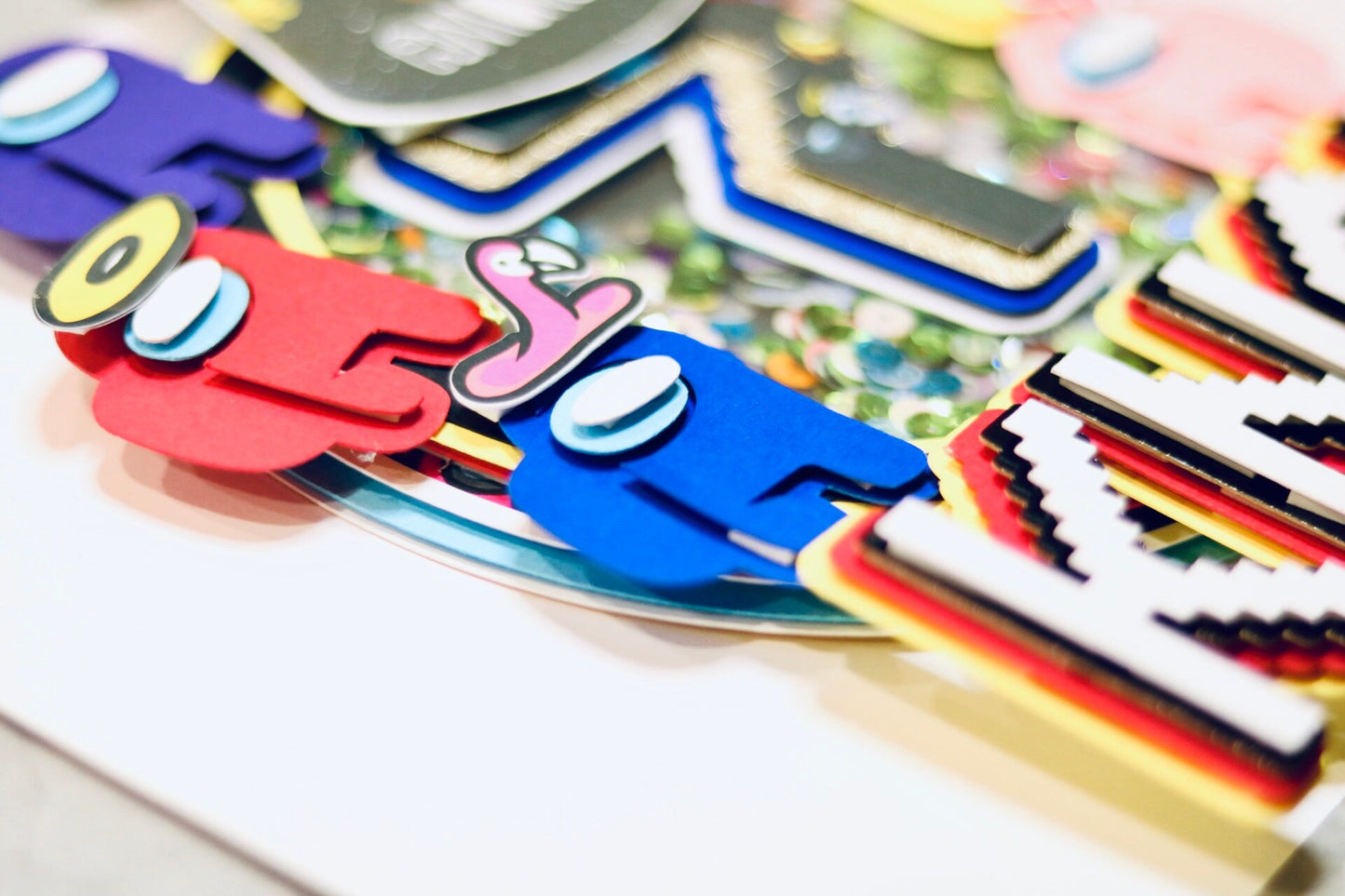 Personalised Among Us Cake Topper (3D & Shaker)