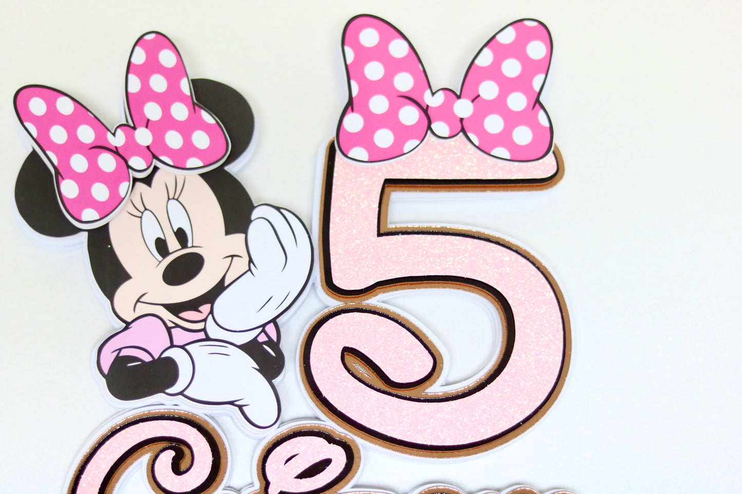 Minnie Mouse Inspired Cake Topper 3D