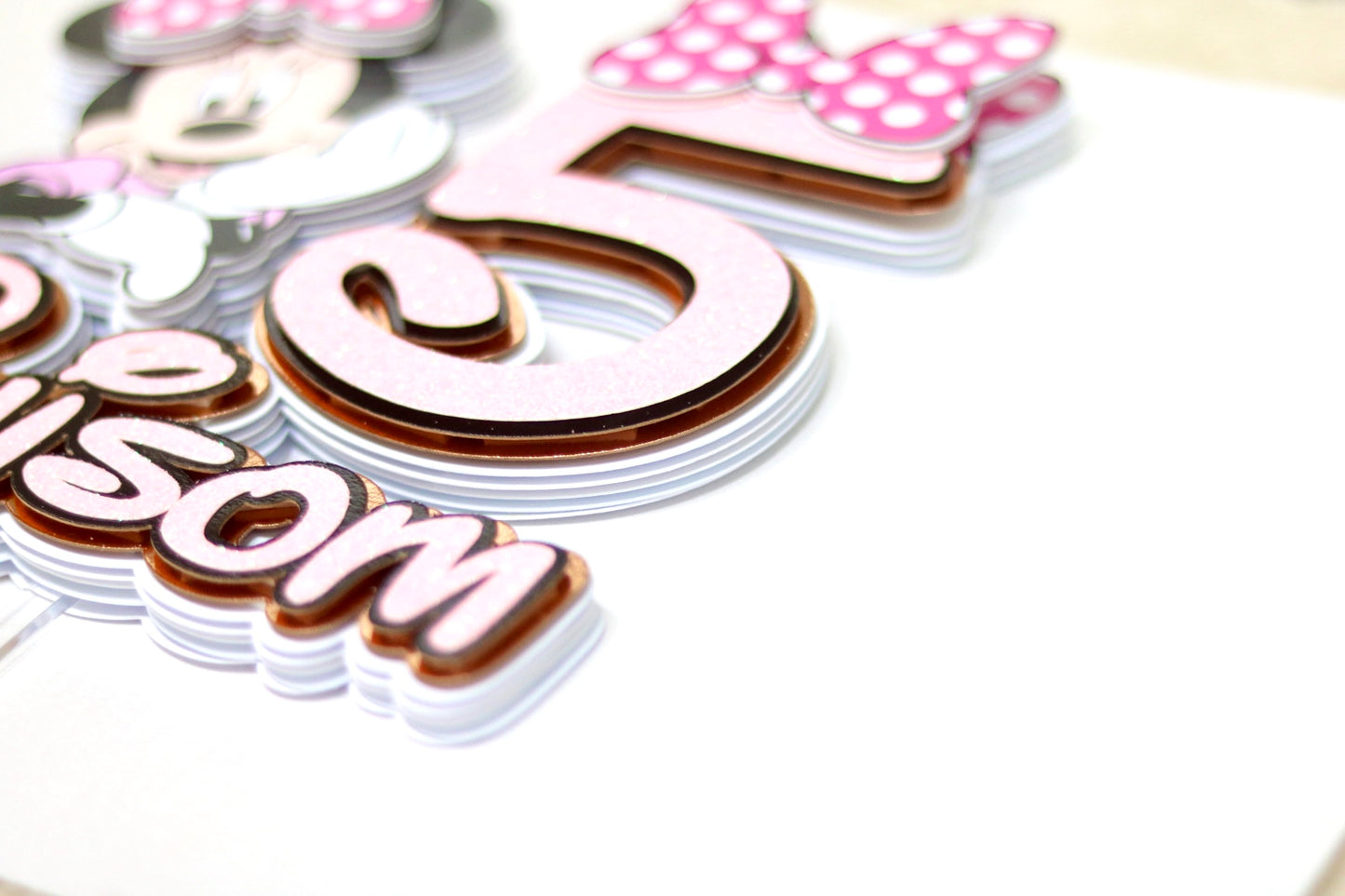 Minnie Mouse Inspired Cake Topper 3D