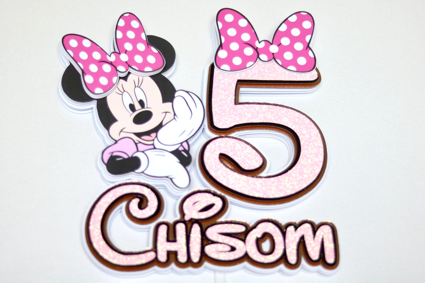 Minnie Mouse Inspired Cake Topper 3D