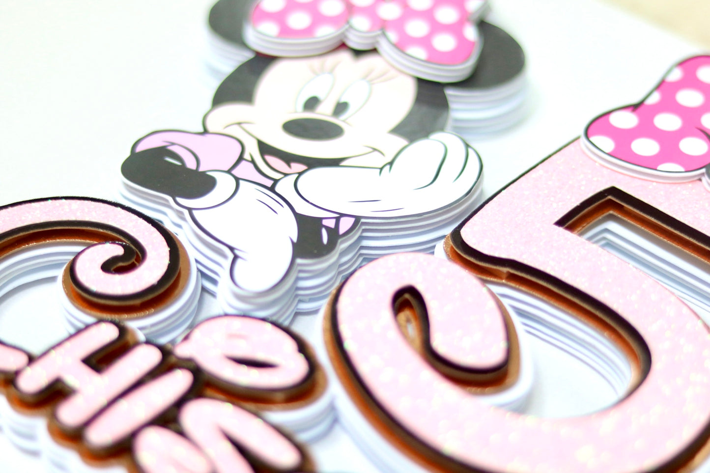 Minnie Mouse Inspired Cake Topper 3D