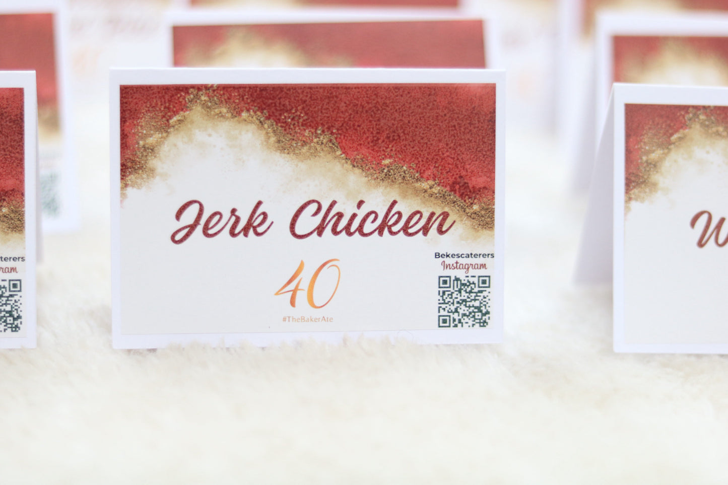 Buffet Food Labels