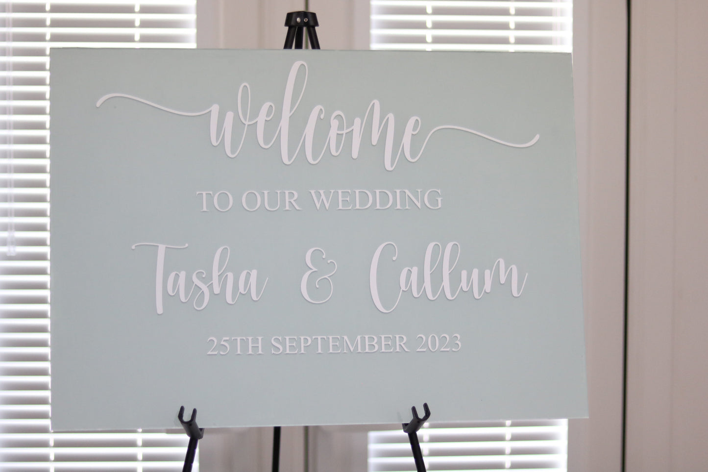 Wedding Welcome Sign (A2 Acrylic)