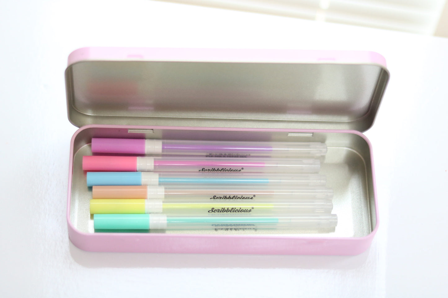 Personalised Pencil Case (Tin)- Pink