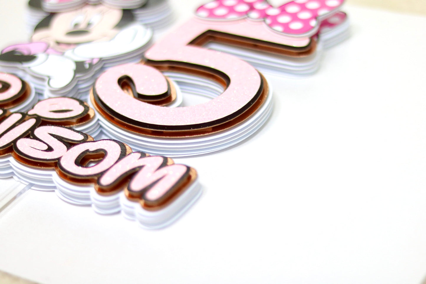 Minnie Mouse Inspired Cake Topper 3D