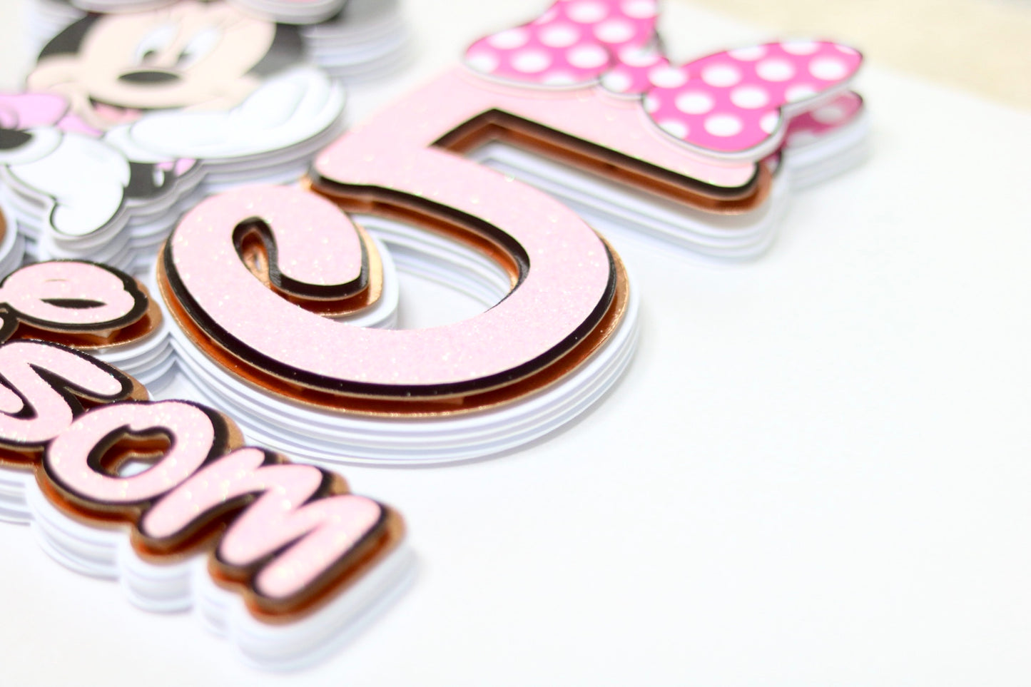 Minnie Mouse Inspired Cake Topper 3D