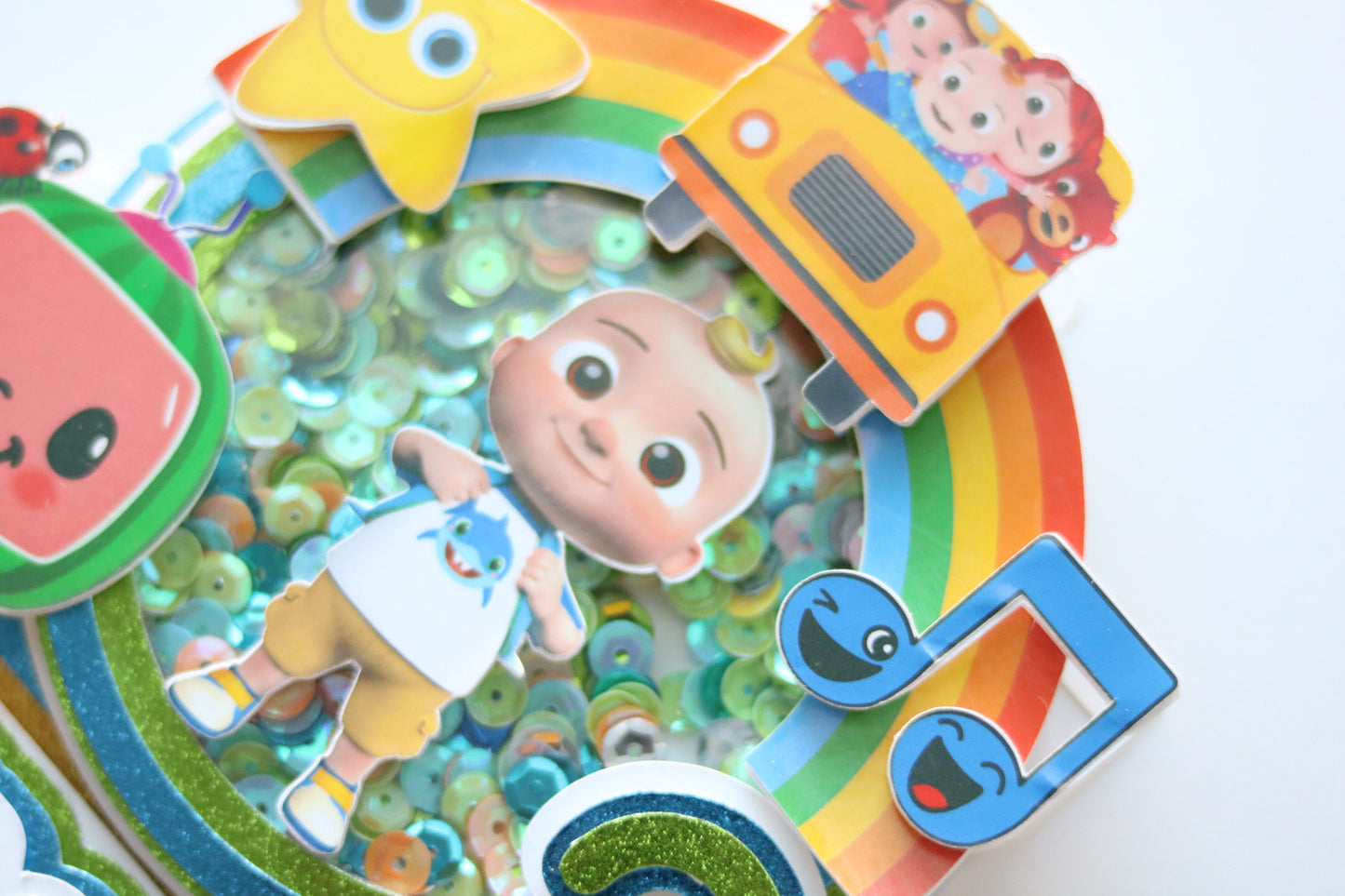 Cocomelon Cake Topper (3D & Shaker)
