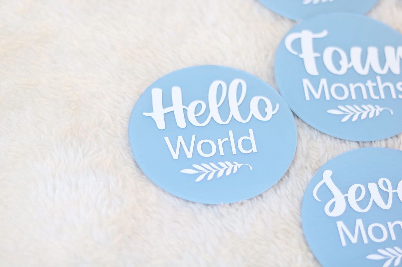 Baby Milestone Discs (Personalised)
