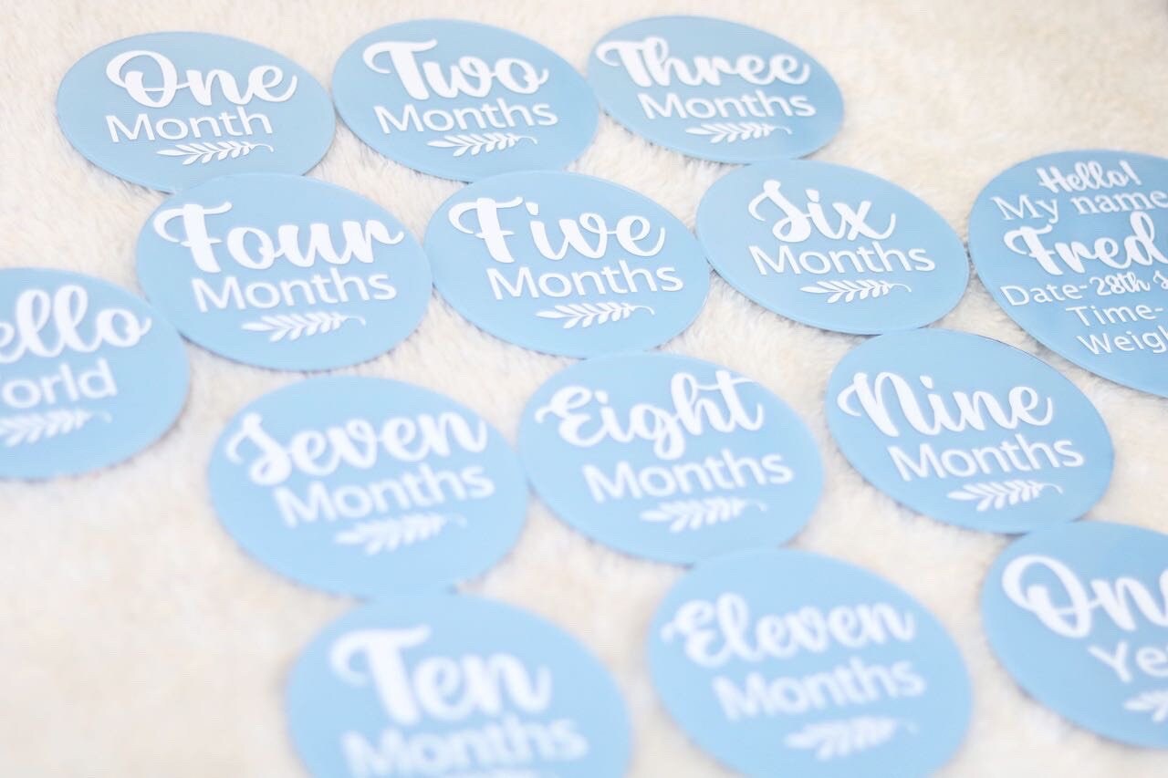 Baby Milestone Discs (Personalised)