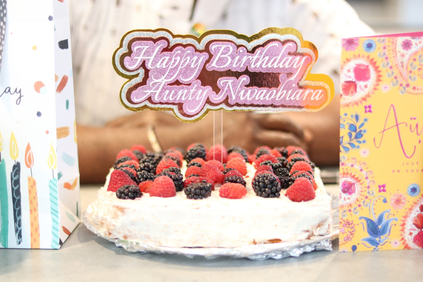 Personalised Happy Birthday Cake Topper