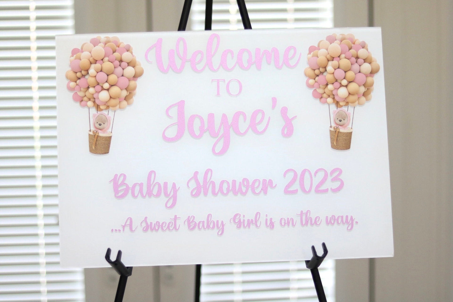 Baby Shower Welcome Sign (A3)