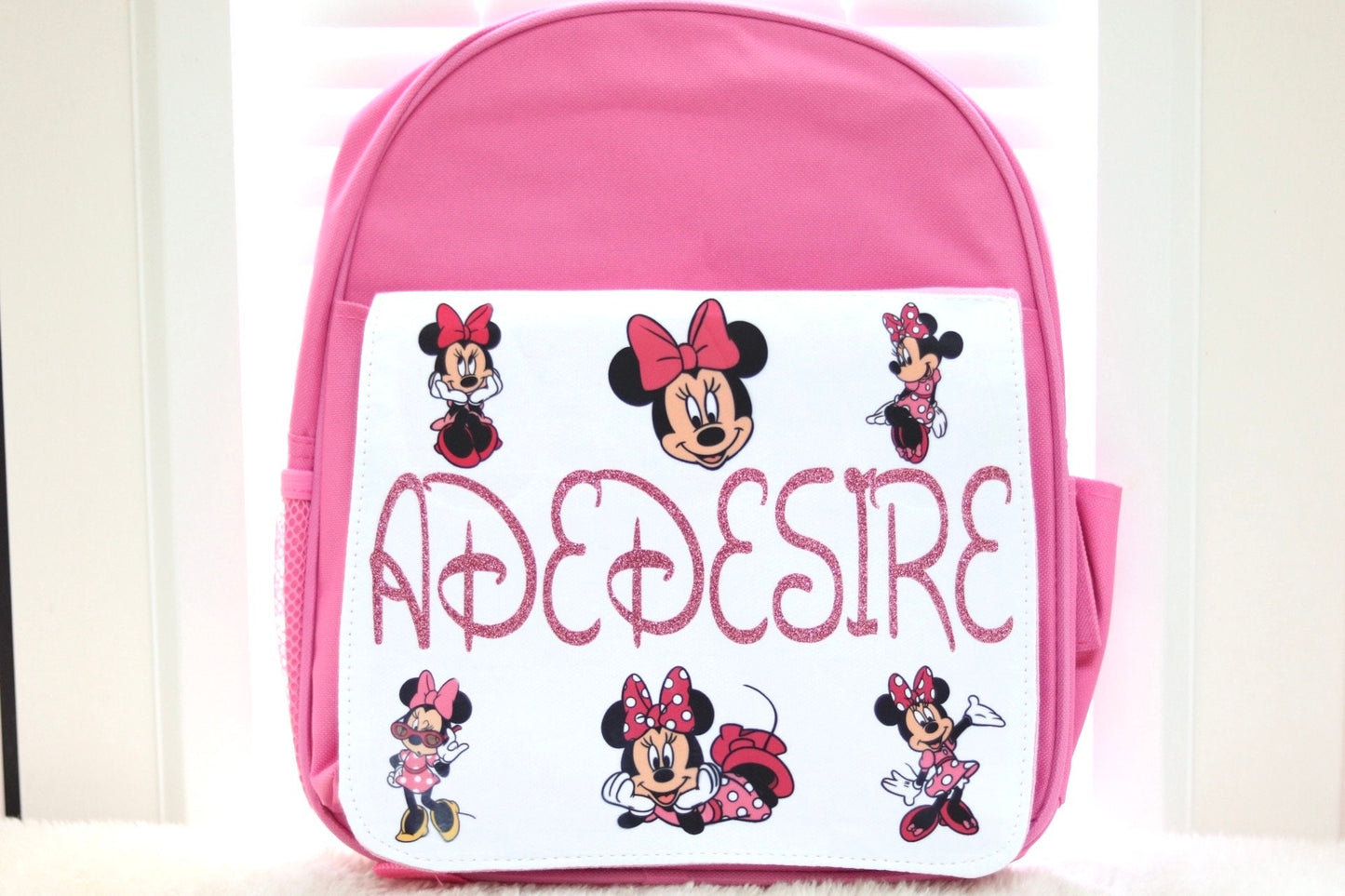 Minnie Mouse Inspired Backpack (Personalised)