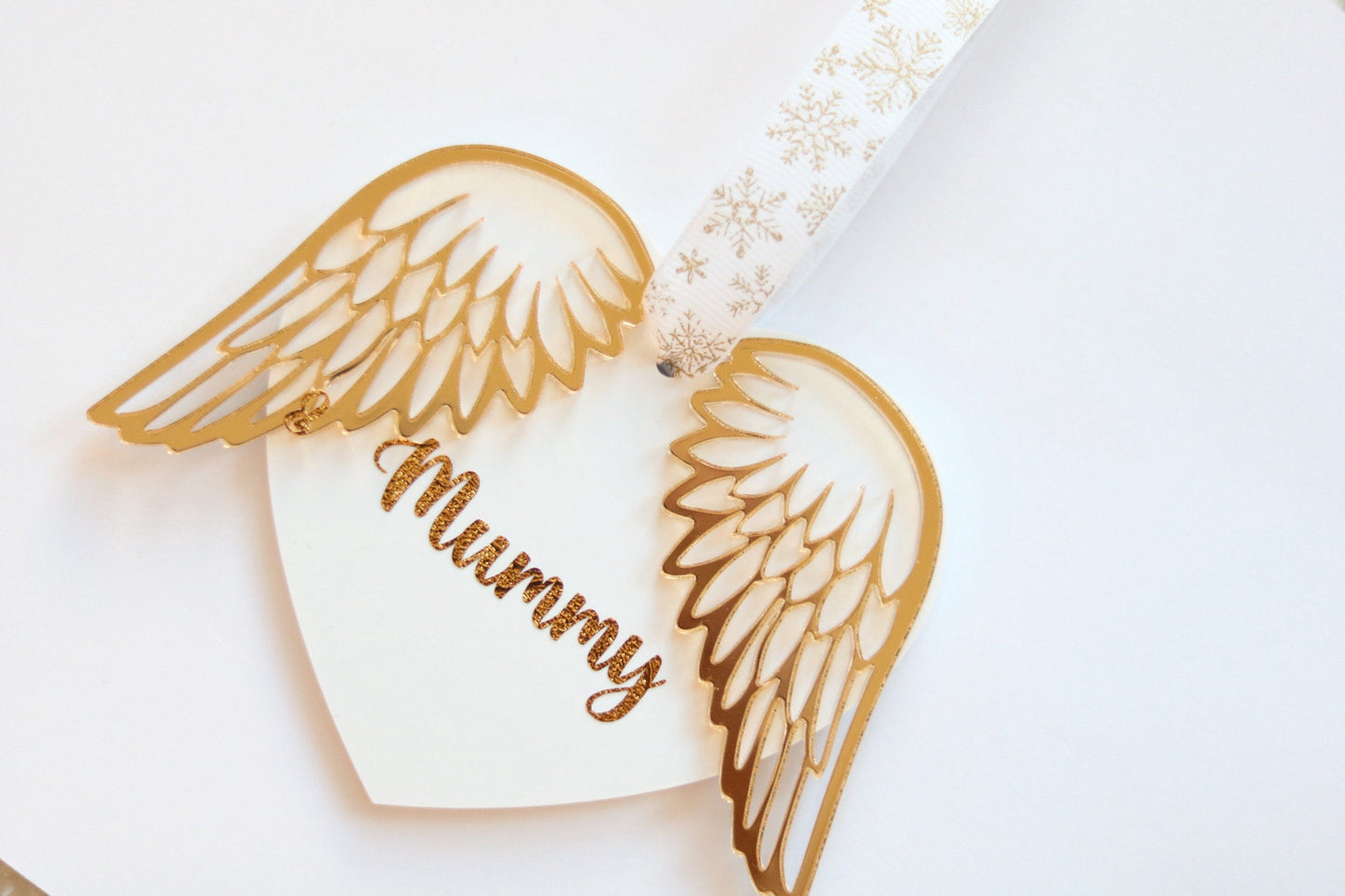 Angel Wings Memorial Keepsake
