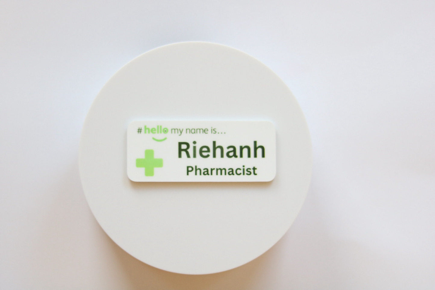 Pharmacist Name Badge (“Hello, My Name is”)- Fibreglass Reinforced Plastic (FRP)