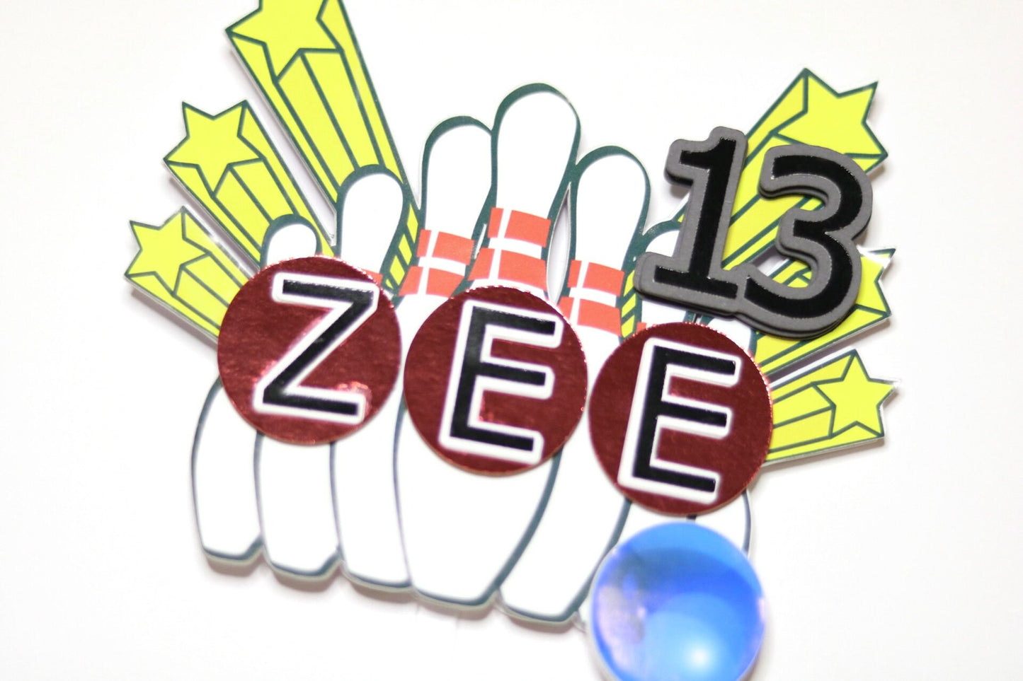 Bowling Cake Topper