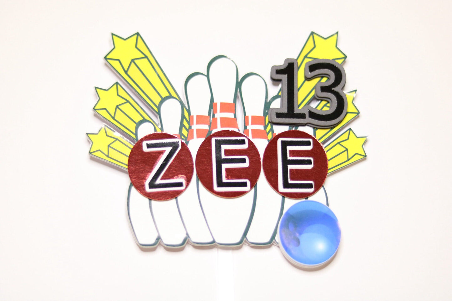 Bowling Cake Topper