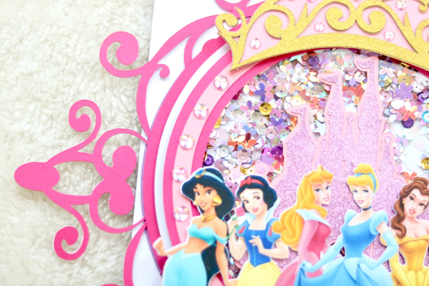Disney Princess Cake Topper (3D & Shaker)