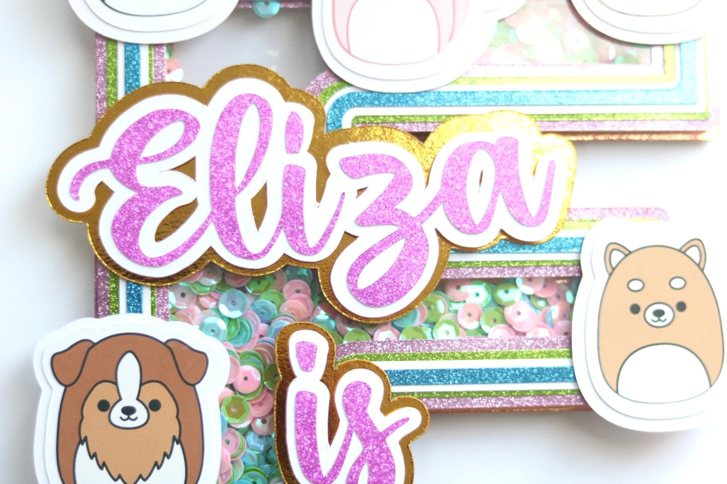 Squishmallow Cake Topper (3D & Shaker)