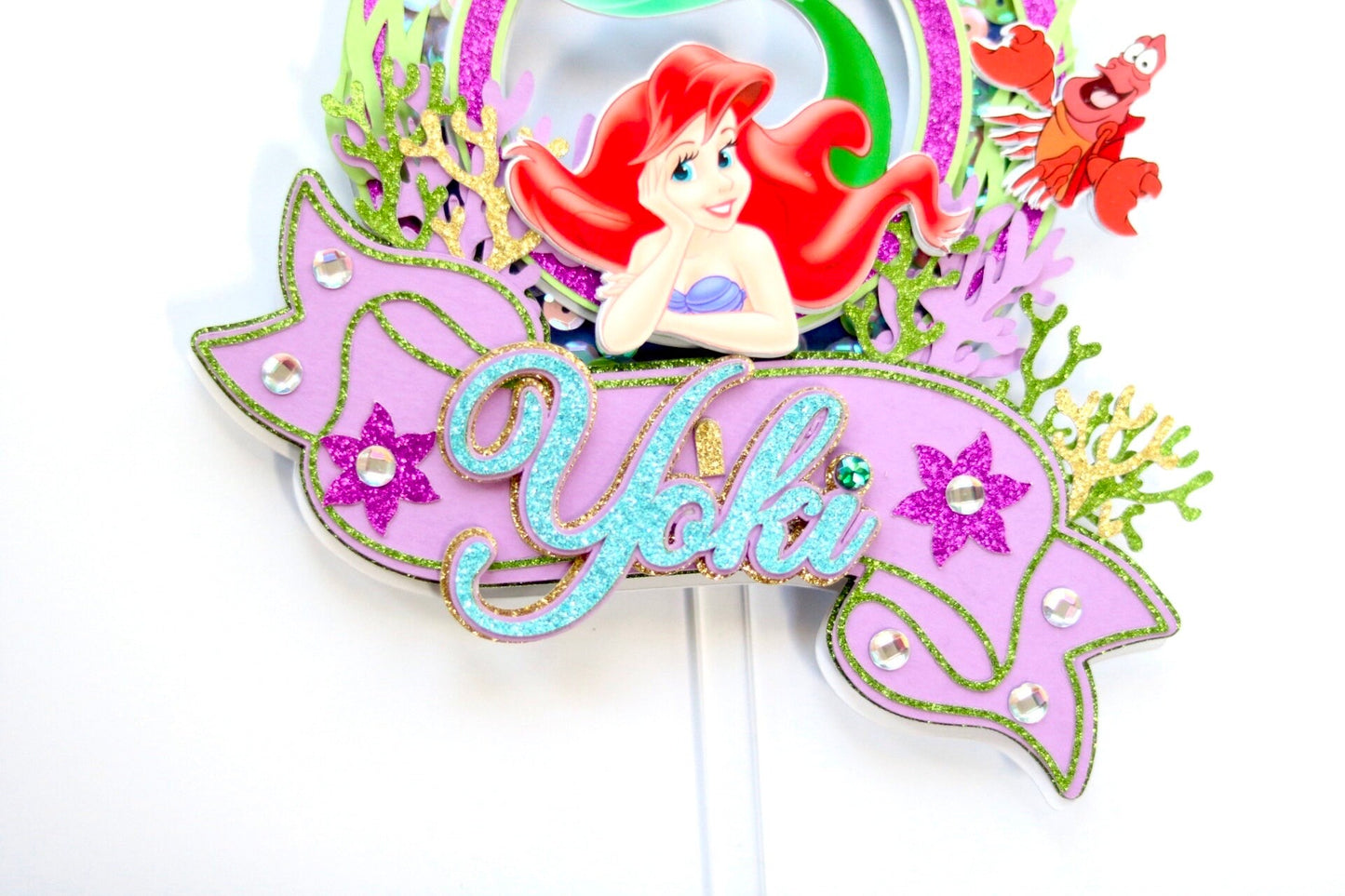Mermaid Cake Topper (3D & Shaker)